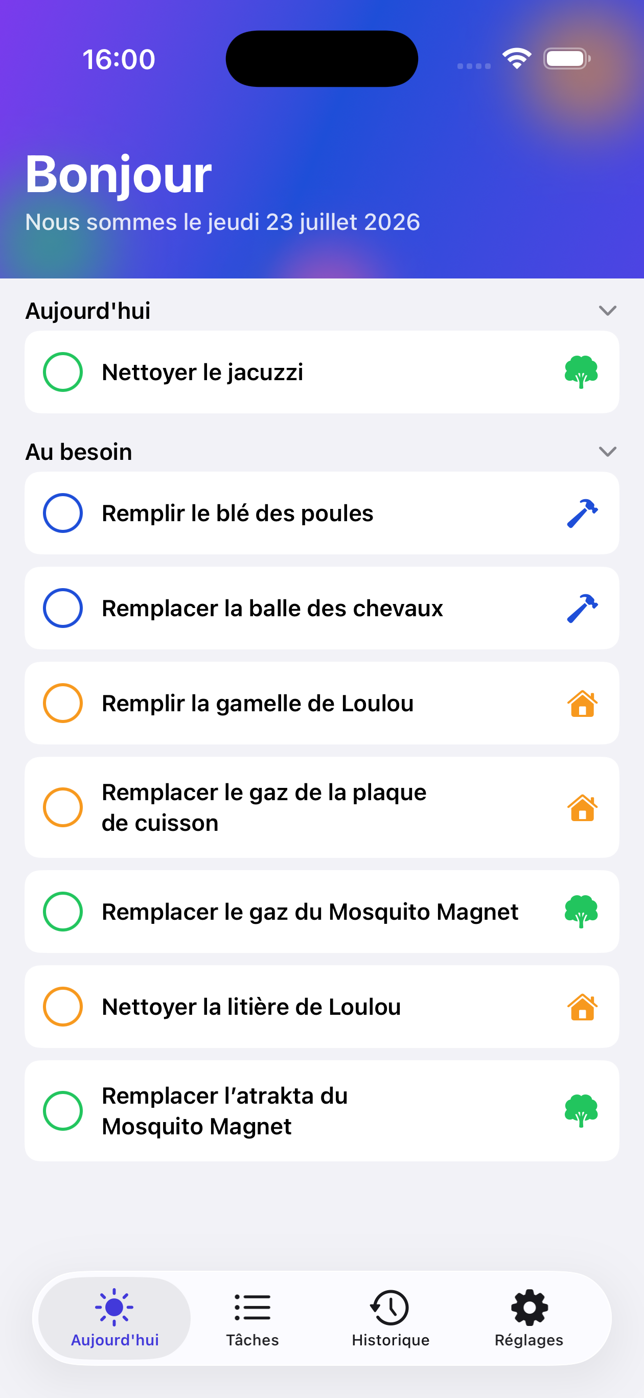 Repetto Tasks