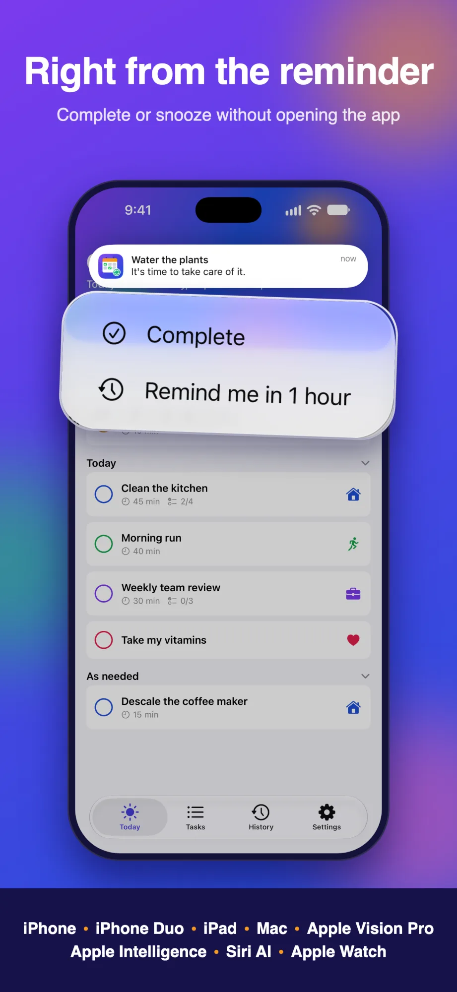Repetto Tasks — iOS screenshot #2