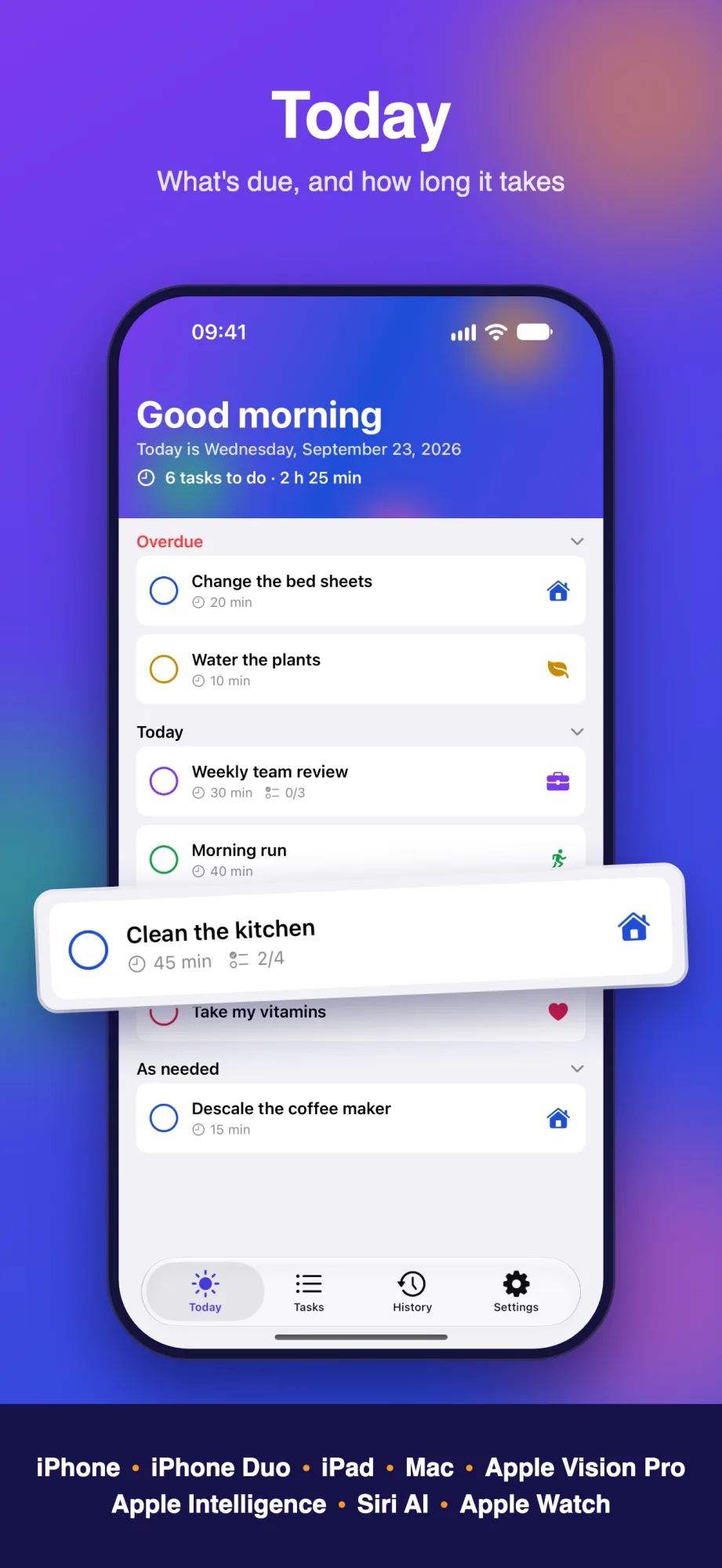 Repetto Tasks — iOS screenshot #1