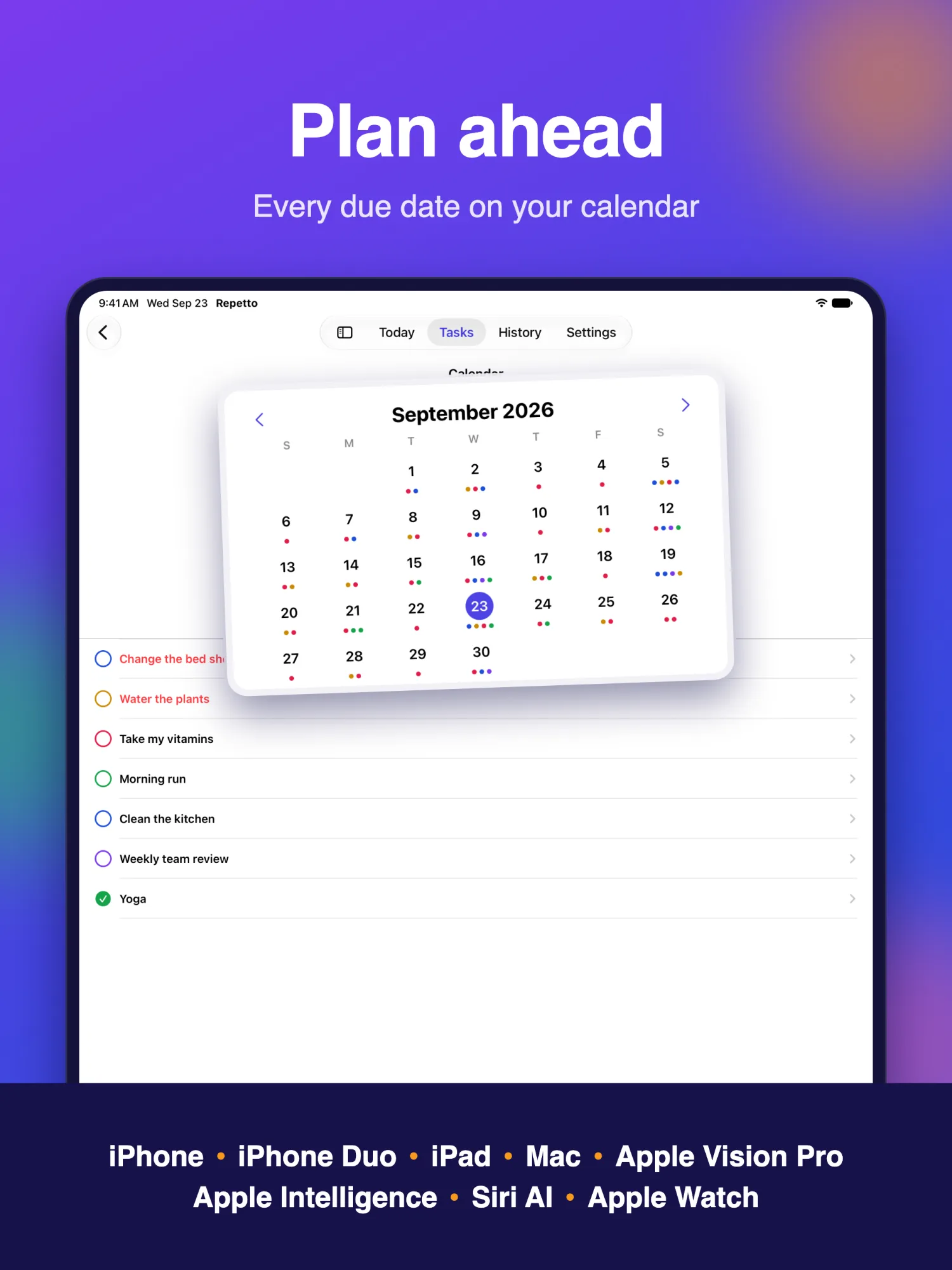 Repetto Tasks — iPadOS screenshot #4