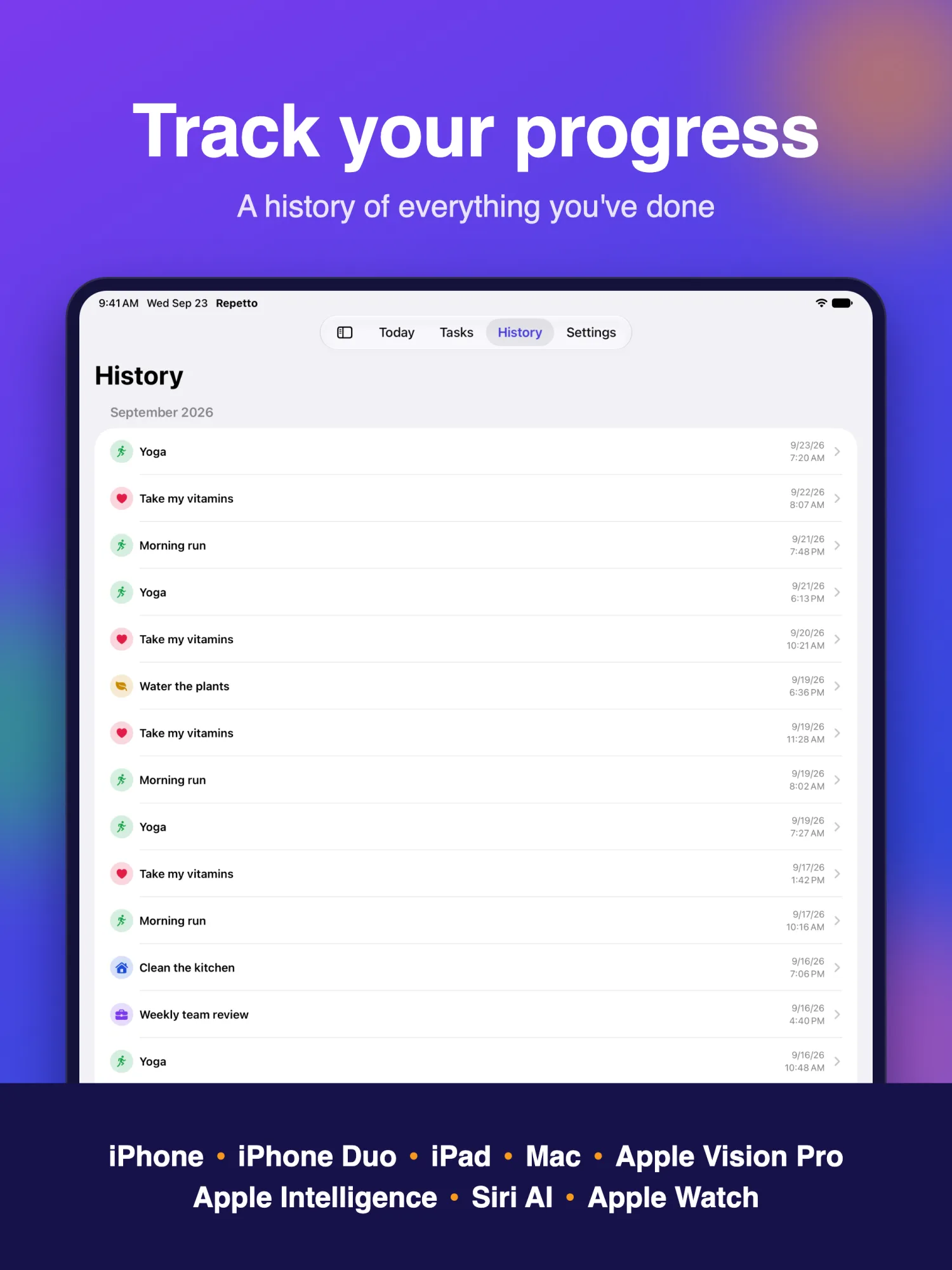 Repetto Tasks — iPadOS screenshot #5
