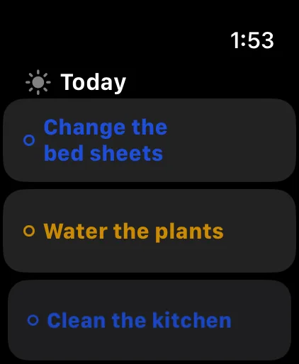 Repetto Tasks — watchOS screenshot #1